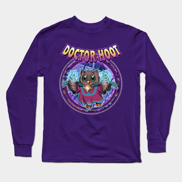 Doctor Hoot Long Sleeve T-Shirt by marlowinc